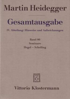 Seminare: Hegel-Schelling de Martin Heidegger