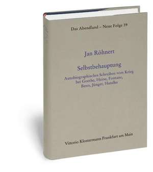 Selbstbehauptung de Jan Röhnert