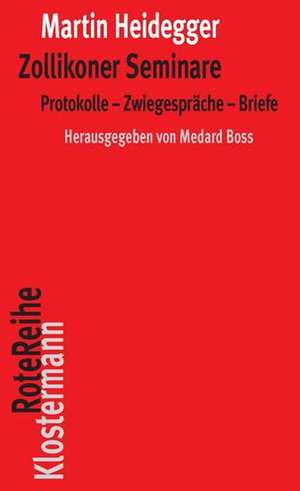 Zollikoner Seminare de Martin Heidegger