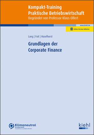 Grundlagen der Corporate Finance de Carsten Lang