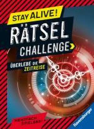 Ravensburger Stay alive! Rätsel-Challenge - Überlebe die Zeitreise - Rätselbuch für Gaming-Fans ab 8 Jahren de Anne Scheller