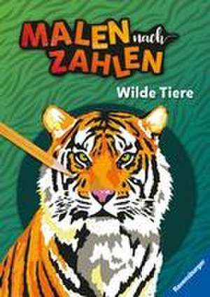 Ravensburger Malen nach Zahlen Wilde Tiere - 32 Motive abgestimmt auf Buntstiftsets mit 24 Farben (Stifte nicht enthalten) - Malbuch mit nummerierten Ausmalfeldern für fortgeschrittene Fans der Reihe de Sebastian Coenen