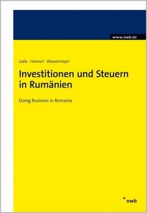 Investitionen und Steuern in Rumänien de Harald Galla