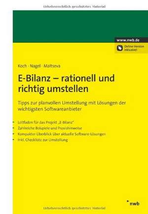 E-Bilanz - rationell und richtig umstellen de Sebastian Koch