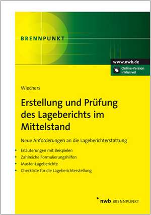 Erstellung und Prüfung des Lageberichts im Mittelstand de Klaus Wiechers