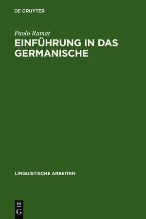 Einführung in das Germanische de Paolo Ramat