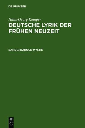 Barock-Mystik de Hans-Georg Kemper