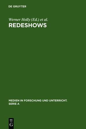 Redeshows: Fernsehdiskussionen in der Diskussion de Werner Holly