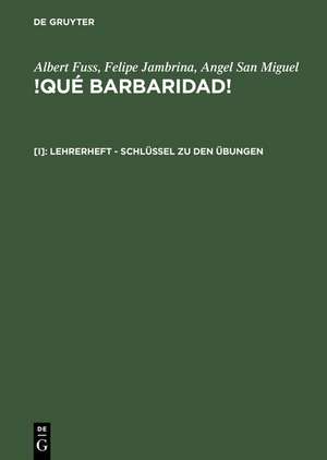 Lehrerheft – Schlüssel zu den Übungen de Albert Fuss