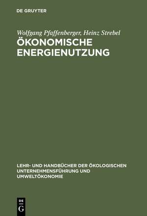 Ökonomische Energienutzung de Wolfgang Pfaffenberger