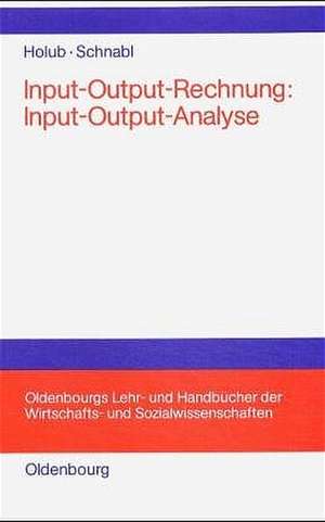 Input-Output-Analyse de Hans-Werner Holub