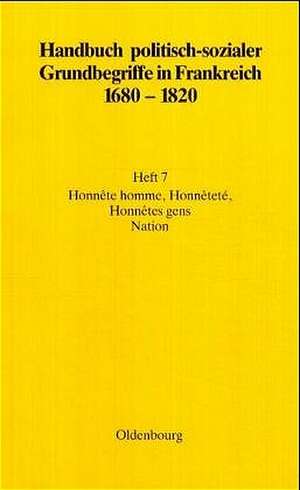 Honnête homme, Honnêteté, Honnêtes gens. Nation de Anette Höfer