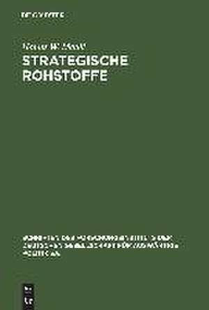 Strategische Rohstoffe: Risiken für die wirtschaftliche Sicherheit des Westens de Hanns W. Maull