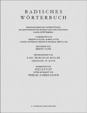 Badisches Wörterbuch, BAND IV, N-Sch de Tobias Streck