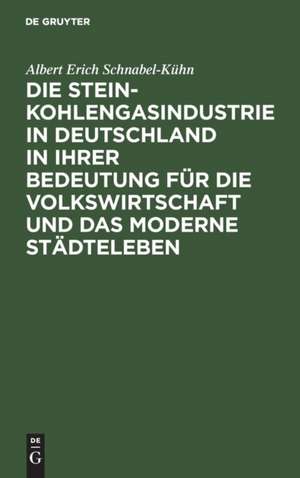 Die Steinkohlengasindustrie in Deutschland in ihrer Bedeutung für die Volkswirtschaft und das moderne Städteleben de Albert Erich Schnabel-Kühn