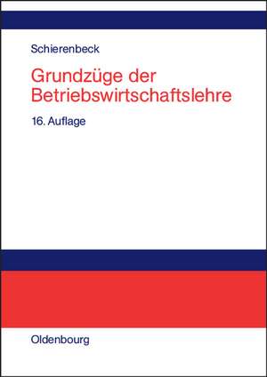 Grundzüge der Betriebswirtschaftslehre de Henner Schierenbeck