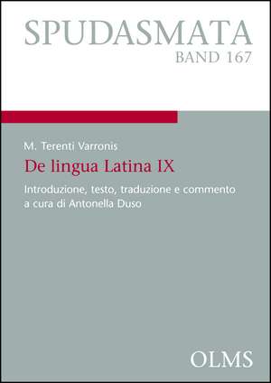 Varro: De lingua Latina IX de Antonella Duso