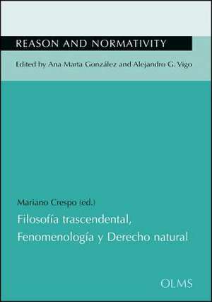 FILOSOFA TRASCENDENTAL FENOMENOLOGA Y DE de MARIANO CRESPO