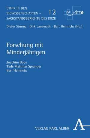 Forschung mit Minderjährigen de Joachim Boos