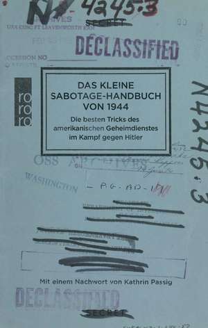 Das kleine Sabotage-Handbuch von 1944 de US Office of Strategic Services