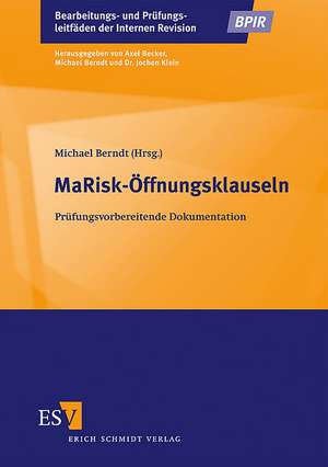 MaRisk-Öffnungsklauseln de Michael Berndt