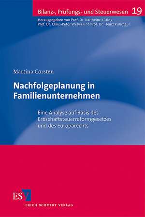 Nachfolgeplanung in Familienunternehmen de Martina Corsten