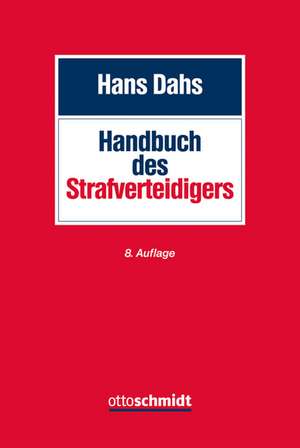 Handbuch des Strafverteidigers de Hans Dahs