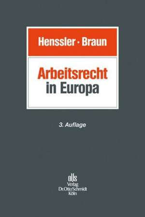 Arbeitsrecht in Europa de Martin Henssler