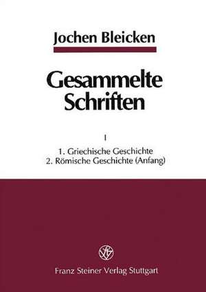 Esammelte Schriften de Jochen Bleicken