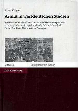 Armut in westdeutschen Städten de Britta Klagge