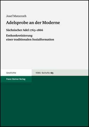 Adelsprobe an der Moderne de Josef Matzerath