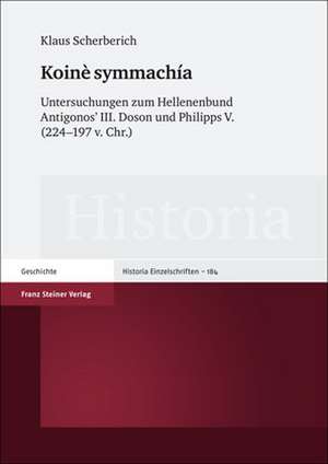 Koinè symmachía de Klaus Scherberich