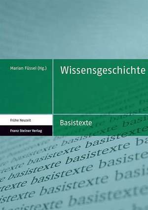 Wissensgeschichte de Marian Füssel