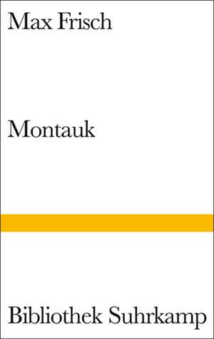 Montauk de Max Frisch