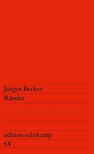 Ränder de Jürgen Becker