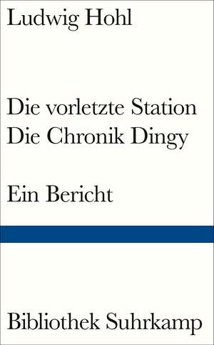 Die vorletzte Station / Die Chronik Dingy de Ludwig Hohl