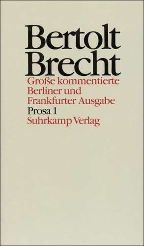 Prosa I de Bertolt Brecht