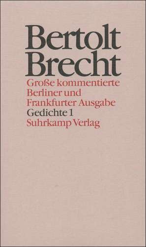 Werke. Große kommentierte Berliner und Frankfurter Ausgabe. 30 Bände (in 32 Teilbänden) und ein Registerband de Bertolt Brecht