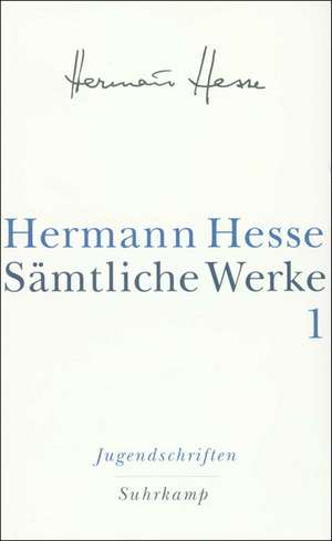 Jugendschriften de Hermann Hesse