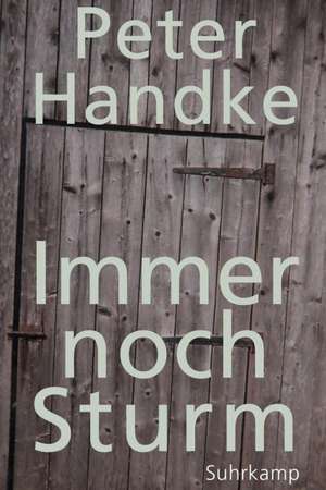 Immer noch Sturm de Peter Handke