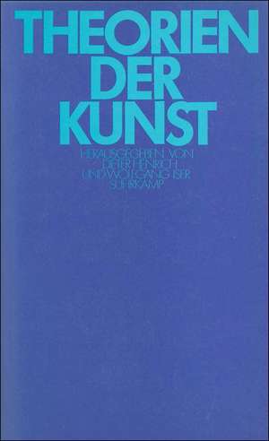 Theorien der Kunst de Dieter Henrich