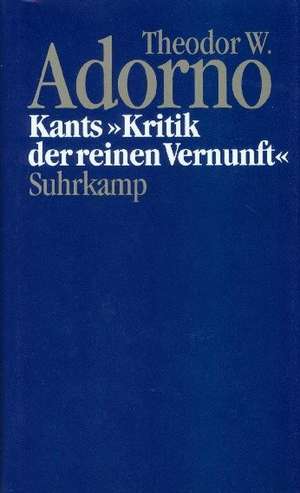 Kants ' Kritik der reinen Vernunft' (1959) de Rolf Tiedemann