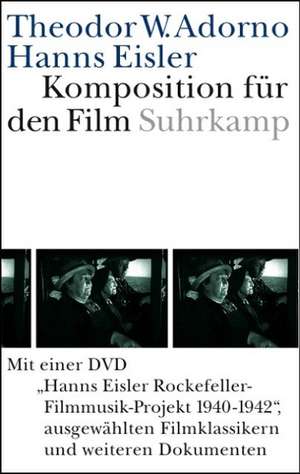 Komposition für den Film. Mit DVD de Theodor W. Adorno