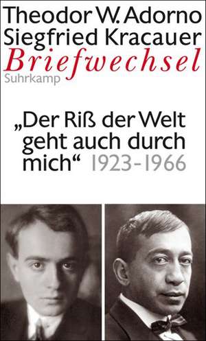 Briefwechsel 7. Theodor W. Adorno/Siegfried Kracauer. Briefwechsel 1923-1966 de Theodor W. Adorno