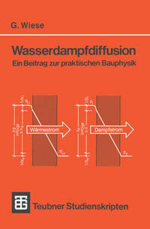 Wasserdampfdiffusion: Ein Beitrag zur praktischen Bauphysik de Gerhard Wiese