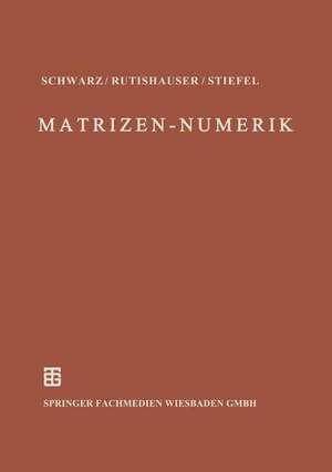 Numerik symmetrischer Matrizen de H. R. Schwarz