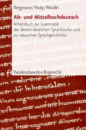 Alt- Und Mittelhochdeutsch: Arbeitsbuch Zur Grammatik Der Alteren Deutschen Sprachstufen Und Zur Deutschen Sprachgeschichte de Rolf Bergmann