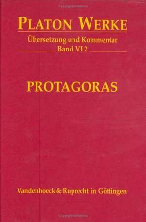 Platon Werke -- Ubersetzung Und Kommentar: Protagoras de Platon