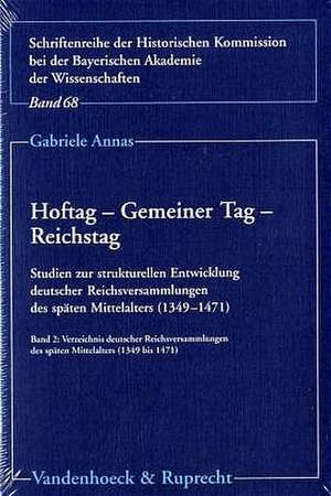 Hoftag - Gemeiner Tag - Reichstag de Gabriele Annas