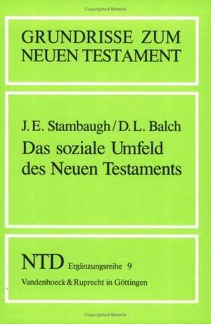 Das Soziale Umfeld Des Neuen Testaments: Eine Hermeneutik de David L. Balch